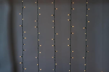 Brite Star 100 Count Mini String Christmas Lights, Clear - 22 feet Indoor/Outdoor Christmas Tree Lights with Green Wire (Set of 2)