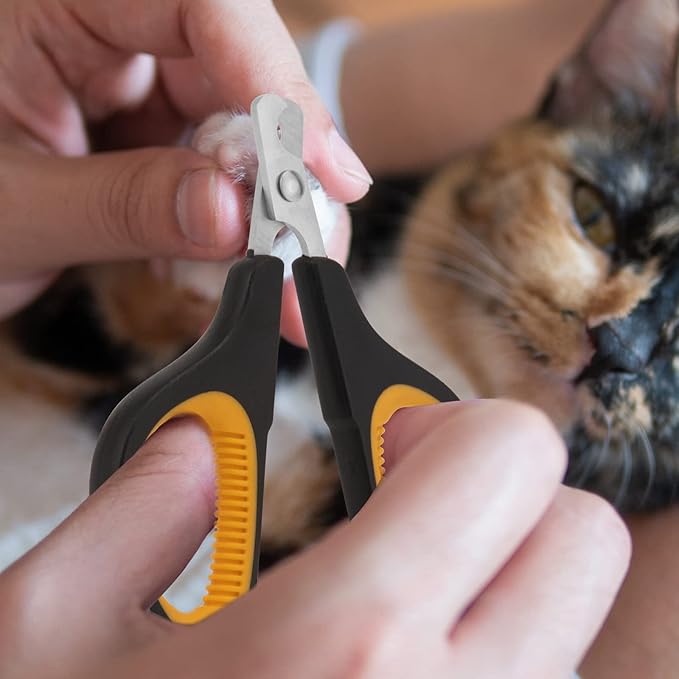 Cat Nail Clipper, Premium Dog Nail Clippers Trimmers Cat Claw Pet Nail Clippers Professional Ergonomic Anti-Slip Small Animals Grooming Tool for Kitten Cats Puppy Birds Hedgehogs Rabbits Hamsters-Mewly Pet