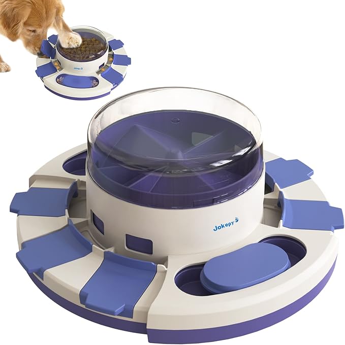 Dog Puzzle Toys for Boredom and Mental Stimulation, Interactive Slow Food Feeder Dispenser, Professional Level 2 in 1 for Large/Medium/Small Dogs-Mewly Pet