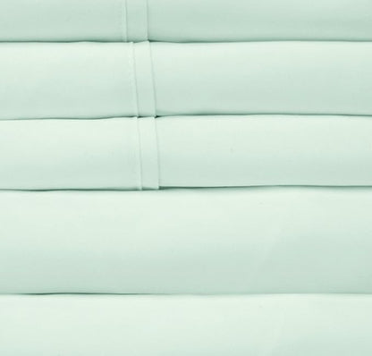 Full Size Bed Sheets - 6 Piece 1500 Supreme Collection Fine Brushed Microfiber Deep Pocket Full Sheet Set Bedding - 2 Extra Pillow Cases, Great Value, Full, Mint