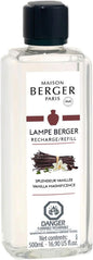 Maison Berger - Vanilla Magnificence - Lampe Berger Fragrance Refill Oil for Home Diffusers - Luxury Air Freshener with Bourbon Vanilla, Rum & Cocoa Notes - 16.9 Fl Oz (500ml)