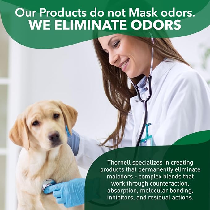 Odorcide, Thornell KOE Kennel Odor Eliminator Concentrate, Great for Cages, Runs, Floors & More, Pet Odor Eliminator for Home & Kennel w/Safe, Non-Enzymatic Formula, 16 oz, White – Not A Spray Bottle-Mewly Pet