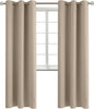 BGment Blackout Curtains - Grommet Thermal Insulated Room Darkening Bedroom and Living Room Curtains, Set of 2 Panels (42 x 84 Inch, Sand)