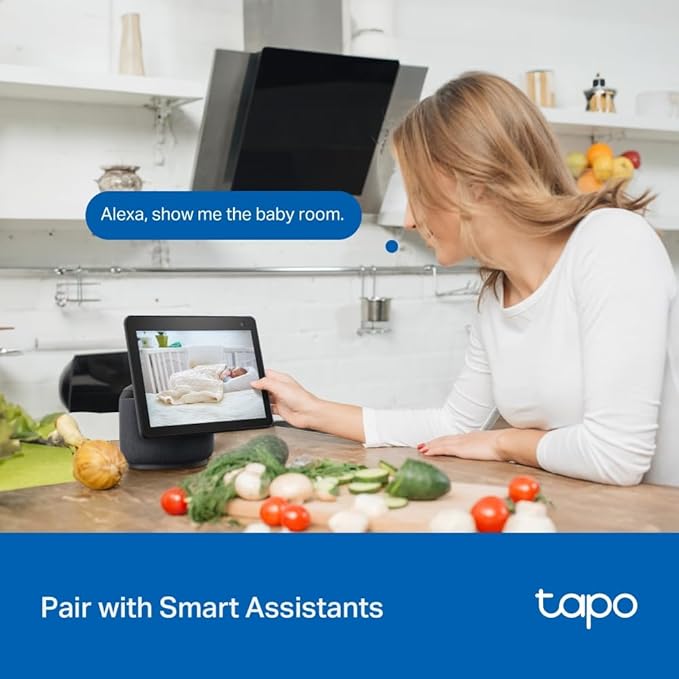 Tapo 2K 3MP Pan/Tilt Indoor/Outdoor Security Camera, Free Person/Baby Cry Detect & Motion Track, 360° Pan, Color Night Vision, SD/Cloud Storage, Works w/Alexa & Google Home, HybridCam 360, Black-Mewly Pet