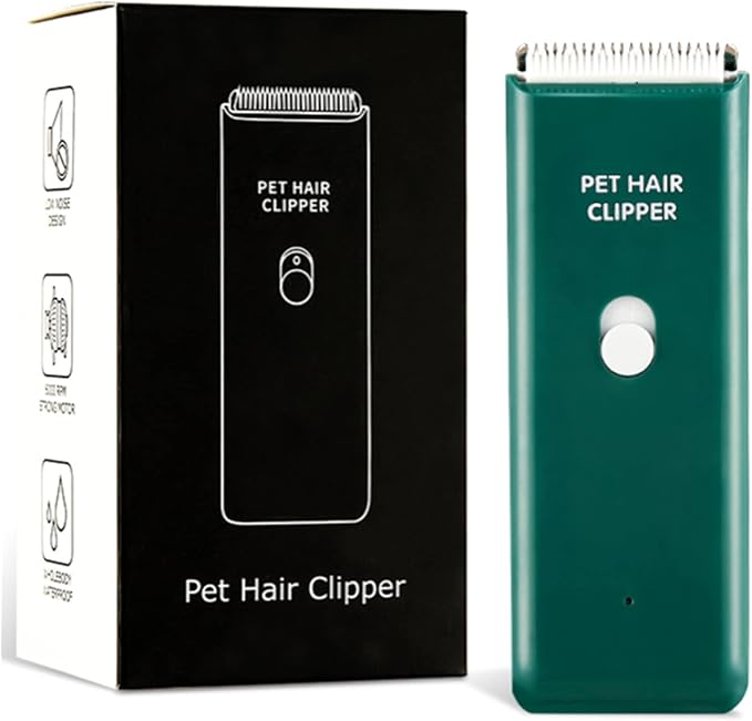 Dog Cat Home Hair Waterproof Clipper Portable Electric USB Rechargeable Pet Grooming Tools Low Noise Shaver Cordless Trimmer for Small and Large Pets-Mewly Pet