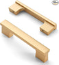 Asidrama 10 Pack 3.75 Inch(96mm) Matte Champagne Gold Kitchen Cabinet Handles, Cabinet Pulls Gold Kitchen Cabinet Hardware for Cupboard Drawer Pulls