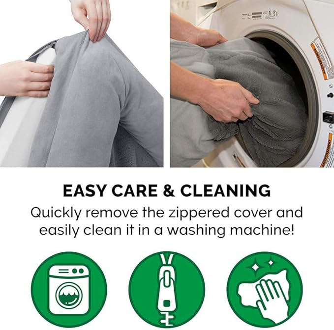 Furhaven Orthopedic Dog Bed for Large Dogs w/ Removable Bolsters & Washable Cover, For Dogs Up to 125 lbs - Plush & Suede Sofa - Gray, Jumbo Plus/XXL-Mewly Pet