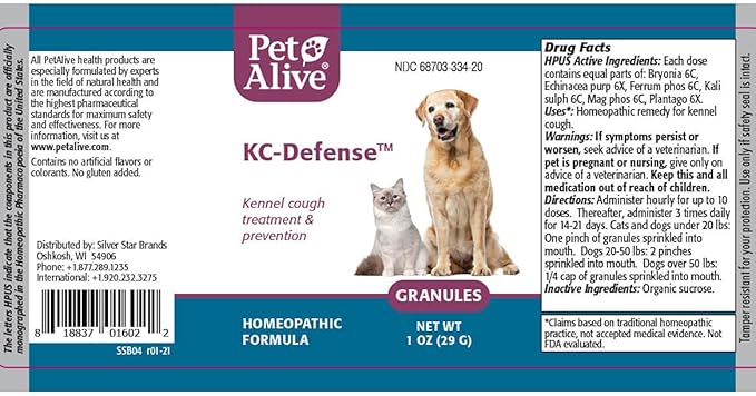 Native Remedies 352411 PetAlive® RespoCough Protect ComboPack for Pets-Mewly Pet