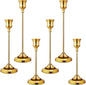 Candlestick Holders 6 PCS Metal Taper Candle Holders, KSWING Gold Candle Stick Holders Set, Perfect for Table Centerpiece Mantel Party Wedding Christmas Home Decor, Set of 6