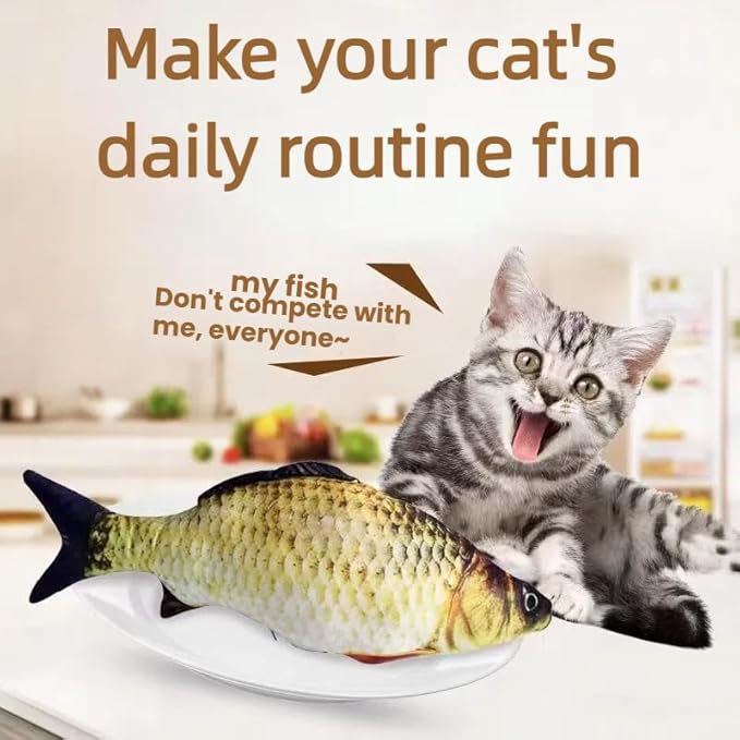 Catnip Toys 6 Pcs Set - Simulated Fish Fake Fish Realistic Soft Catnip Contained Catnip Catnip Toys for Cats and Kittens (Multi Colors)-Mewly Pet