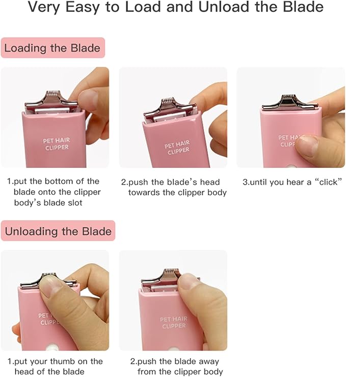 3 PCS Narrow Size Replaceable Ceramic Blades Set Pet Hair Clipper,Cat Dog Common Use Clipper Blade(#AP005)-Mewly Pet