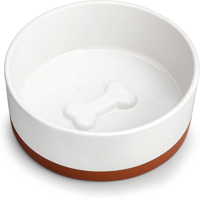 MALACASA Dog Bowls, Ceramic Dog Food and Water Bowls for Medium Size Dogs, 3.5 Cups Capacity Pet Bowl for Medium Dogs (M-3.5 Cups)-Mewly Pet