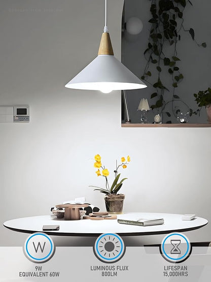 TORCHSTAR A19 LED Light Bulbs 60W Equivalent, UL Listed, 5000K Daylight, Dimmable, 9W, 800lm, Flicker Free, E26 Standard Base LED Bulb for Ceiling Fan, Lamp, 15,000hrs, Pack of 6