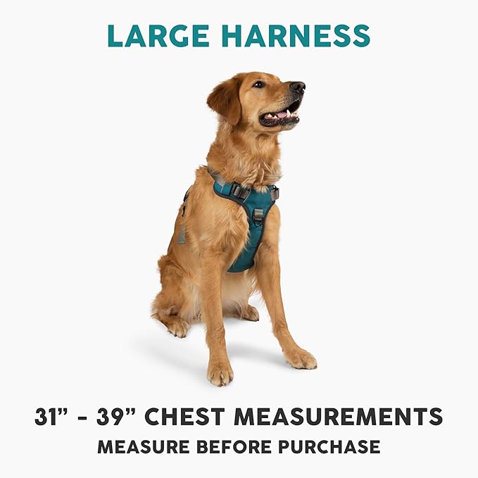 Embark Adventure Dog Harness, Reflective Trim No Pull Dog Harness for Large Dogs - Military Grade Nylon, Front Clip with Gel Lined Handle.-Mewly Pet