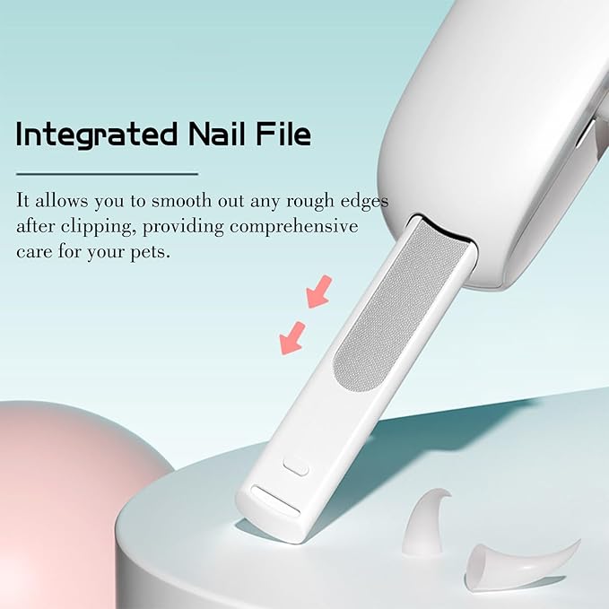 Dog Nail Clipper Cat Nail Trimmer, Adjustable Aperture, Safety-First Design, Inbuilt Nail File for Pets Claw Care Pet Grooming-Mewly Pet