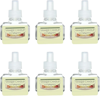 Yankee Candle Iced Berry Lemonade Electric Home Fragrance Scent Plug Refill (Pack of 6)
