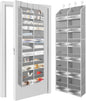 HOMELUX THEORY Heavy Duty Over the Door Organizer - Extra Wide Closet Organizers And Storage, Hanging Storage Door for Bedroom & Baby Nursery, 1PC Light Gray