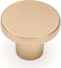 Ravinte 20 Pack Cabinet Knobs Champagne Gold Kitchen Cabinet Knobs Round Dresser Drawer Pulls Closet Door Pulls 1-1/5 Inch