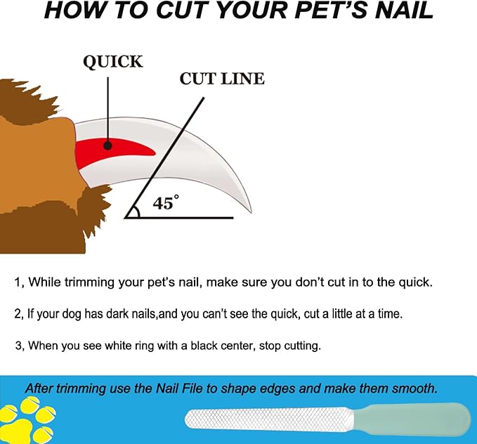 Dog Nail Clipper,Pet Nail Trimmers Safety Guard to Aviod Over Cutting,Puppy Cat Claw Trimmer,with Free Dog Comb & Nail File, Sharp Grooming Clipper, Great for Thick Toenail, Green-Mewly Pet