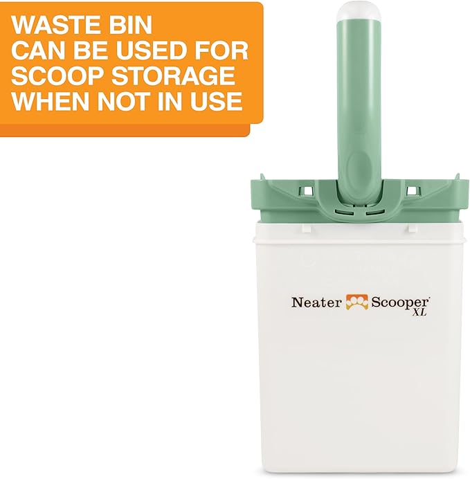 Neater Pet Brands Neater Scooper XL Cat Litter Scoop, 60 Refill Bags – Extra-Large Capacity Mess-Free Cat Litter Scooper with Bag for Large & Multiple Cats, Spill-Proof Litter Box Scooper with Holder-Mewly Pet