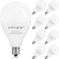comzler LED Ceiling Fan Light Bulbs, A15 LED Light Bulb, 60 Watt Equivalent E12 Candelabra Base Light Bulbs, Daylight 5000K, 600LM, CRI > 80, Non-dimmable, 8 Pack