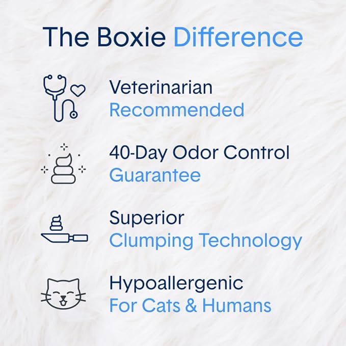 Boxie® Probiotic Cat Litter, Lightweight 40-Day Odor Control, Clumping, 11.5lb-Mewly Pet