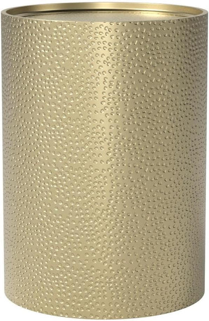 Christopher Knight Home Kaylee Modern Round Hammered Iron Accent Table (2 Pack) -Gold
