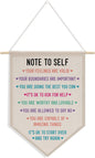 Positive Psychology Affirmations Therapy Office Decor, Back to School Decorations Canvas Hanging Pennant Flag Banner Wall Sign Decor for Bedroom Classroom Playroom Game Room Front Door