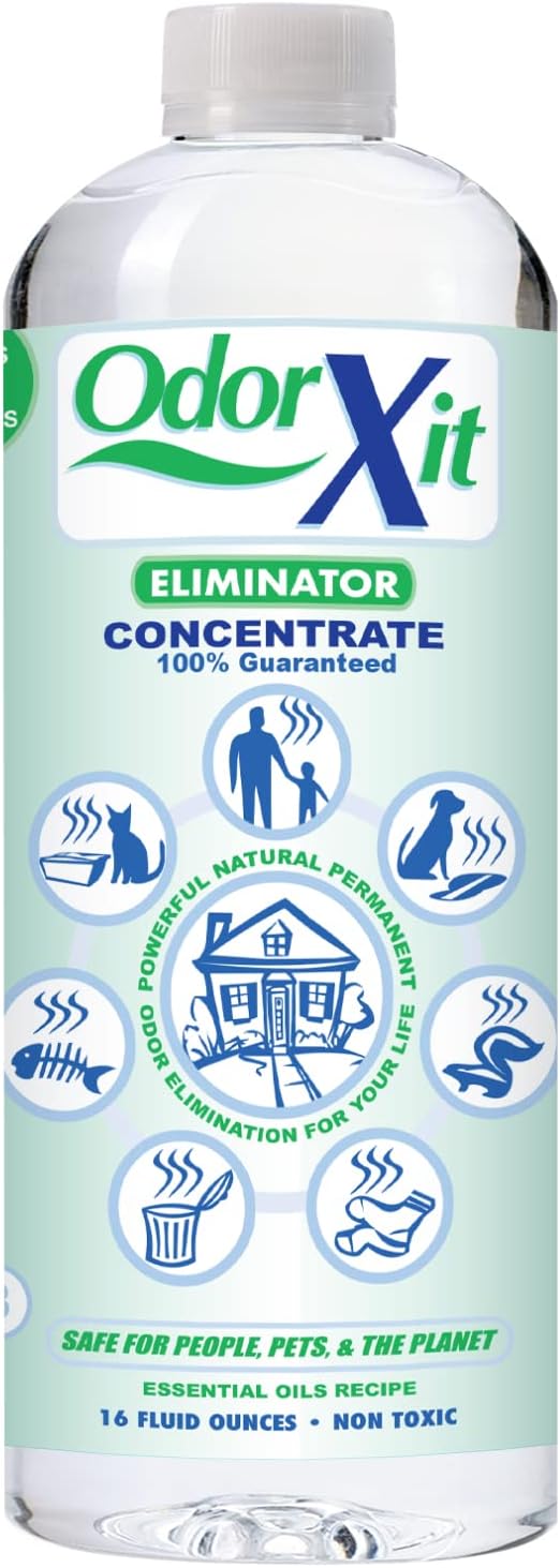 Concentrated Pet Urine Odor Eliminator, Ideal for Cat, Dog Poo and Urine Smell, Versatile & Natural Odor Neutralizer for Home and Outdoor Use, Deodorizer & Absorber, Concentrate, 16oz-Mewly Pet
