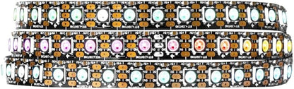 BTF-LIGHTING WS2812B IC RGB 5050SMD Pure Gold Individual Addressable LED Strip 3.28FT 100LED 100Pixel/m Flexible Full Color IP30 DC5V for DIY Chasing Color Project(No Adapter or Controller)
