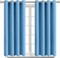 BGment Room Darkening Curtains 54 Inches Long - Grommet Thermal Insulated Drapes Window Treatment Curtains for Bedroom, 2 Panels, 52 x 54 Inch, Sky Blue