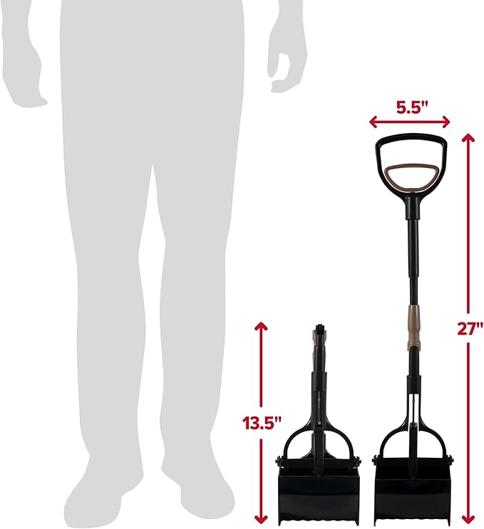 Arm & Hammer Pooper Scooper Claw Scoop Dog Poop Scooper for Yard Pet Waste Management System (Pack of 6)-Mewly Pet