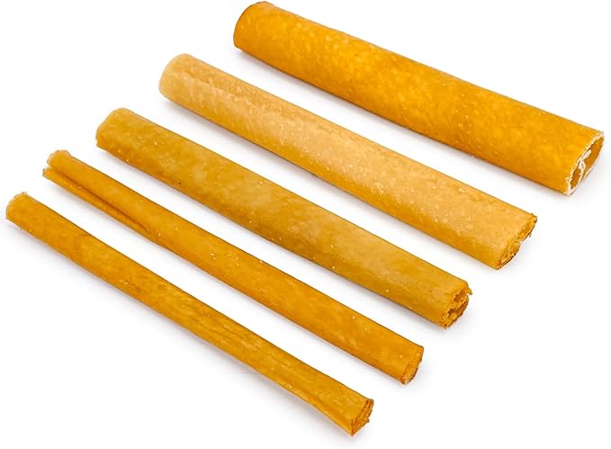 ValueBull USA Pig Skin Retriever Rolls, 6 Inch, Smoked, 25 Count - Premium USA Pork Hide Dog Chews, One-Piece, Easy Digestion, High Protein-Mewly Pet