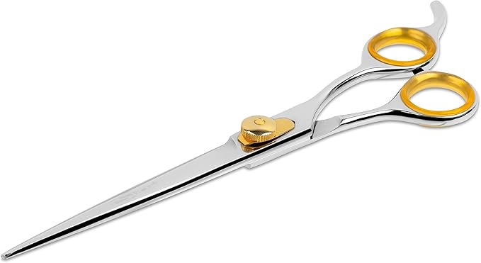 Sharf Gold Touch 440c Japanese Stainless Steal Pet Grooming Shear, 8.5 Inch Straight-Mewly Pet