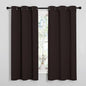 NICETOWN Room Darkening Draperies Curtains, Energy Smart Thermal Insulated Solid Grommet Curtains/Drapes Window Panels (2 Panels, 34-inch x 54-inch, Toffee Brown)