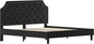 Flash Furniture Brighton King Size Tufted Upholstered Platform Bed in Black Fabric