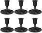 Candlestick Holders 6 PCS Short Metal Taper Candle Holders, KSWING Black Candle Stick Holders Set, Perfect for Table Centerpiece Mantel Party Wedding Christmas Home Decor, Set of 6
