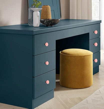 HUAMULAN 15 PCS Cabinet Knobs Glossy Ceramic Dresser Mushroom Table Drawer Cupboard Pull Furniture DIY Wardrobe Solid Color Vintage Handle,with 3 Size Mounting Screws