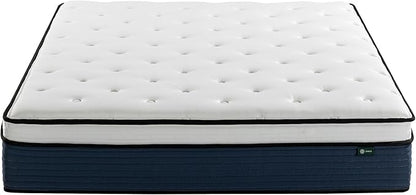 ZINUS 10 Inch Comfort Support Hybrid Mattress [New Version], Full, Fiberglass Free, Medium Plush, Motion Isolation, Certified Safe Foams & Fabric, Mattress in A Box