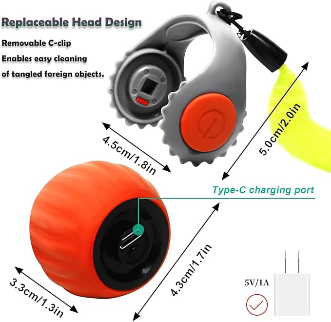 Smart Speedy 3.0 Interactive Cat Ball with Auto Obstacle Avoidance - Indoor Kitten Toy for Mental Stimulation & Playtime Fun ，2025 Edition (Orange)-Mewly Pet