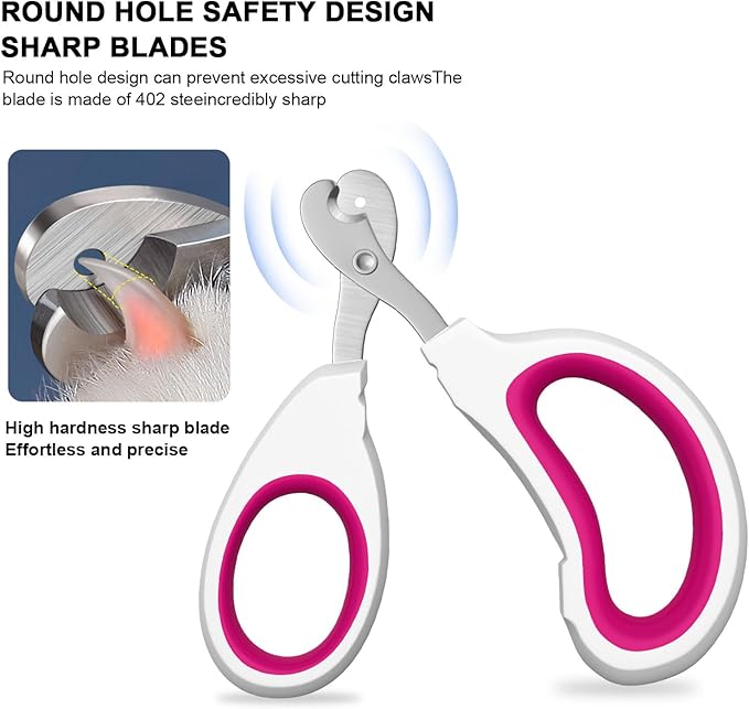 Cat Specific Nail Clipper, Avoiding Excessive Cutting, Suitable for Beginners. It Can Also be Used for Small Animals Such as Birds, Hamsters, Rabbits, Hedgehogs, Ferrets, Guinea Pigs, Etc.-Mewly Pet