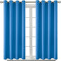 BGment Room Darkening Curtains 45 Inches Long - Grommet Thermal Insulated Drapes Window Treatment Curtains for Bedroom, 2 Panels, 52 x 45 Inch, Classic Blue