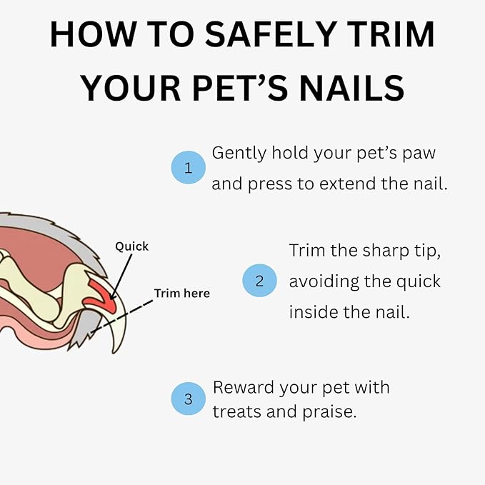 AIXINPET Dog & Cat Nail Clippers and Trimmers - with Free Nail File, Protective Guard to Avoid Over Cutting, Extra Sharp Blade - Suitable for Small to Large Dogs & Cats, Birds and Rabbits (Small)-Mewly Pet