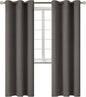 BGment Blackout Curtains for Bedroom - Grommet Thermal Insulated Room Darkening Curtains for Living Room, Set of 2 Panels (42 x 84 Inch, Grey)