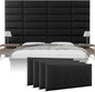 Vänt Upholstered Wall Panels - Queen/Full Size Wall Mounted Headboards - Weave Steel - Set of 4 Panels (Each Individual Panel 30"x11.5")