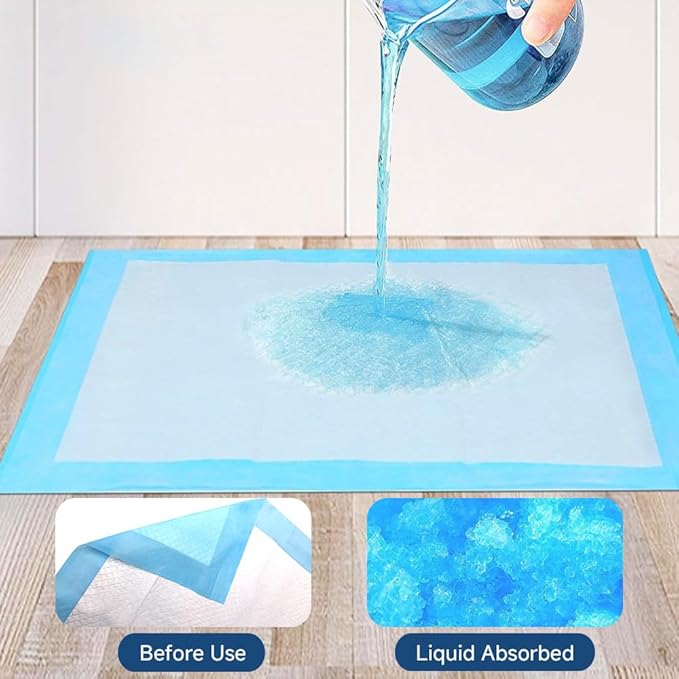 50 Count 28” x 34” XL Disposable Dog Pee Pads, Super Absorbent Leakproof Quick Drying Puppy Pee Pads for Dogs, Extra Large Disposable Dog Training Pads-Mewly Pet