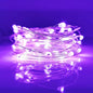 [10-Pack] LED String Lights, 6.6FT LED Moon Lights 20 Led Micro Lights On Silver Copper Wire (Batteries Include) for DIY Wedding Centerpiece, Table Decoration, Party (Purple)