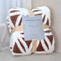 LOMAO Sherpa Fleece Blanket Fuzzy Soft Throw Blanket Cozy Dual Sided Blanket for Couch Sofa Bed (Brown, 51"x63")