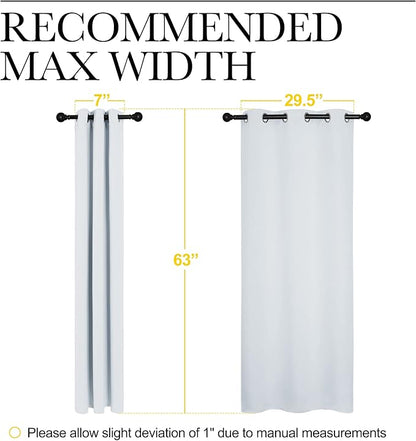 NICETOWN Room Darkening Draperies Curtains Panels, Window Treatment Thermal Insulated Grommet Room Darkening Curtains/Drapes for Bedroom (Greyish White, 2 Panels, 34 by 63)