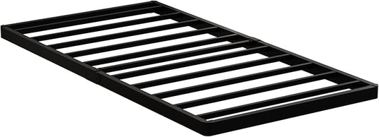Twin Box Spring 2 Inch Low Profile, Heavy Duty Metal Box Spring Bed Base Bunkie Board, Mattress Foundation, Easy Assembly, Noise Free, Black